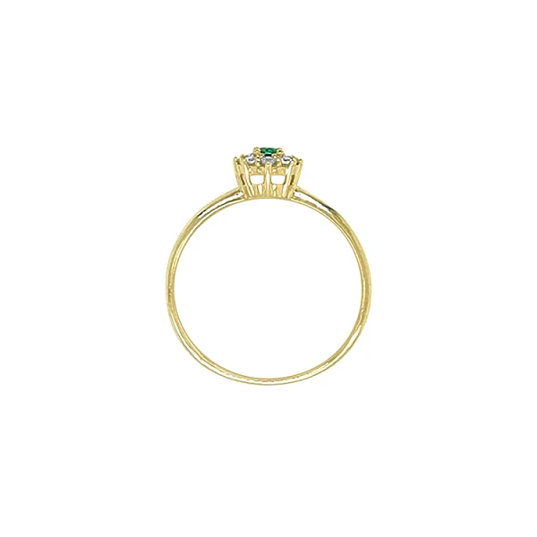 Goldring mit farbigen Zirkonen
