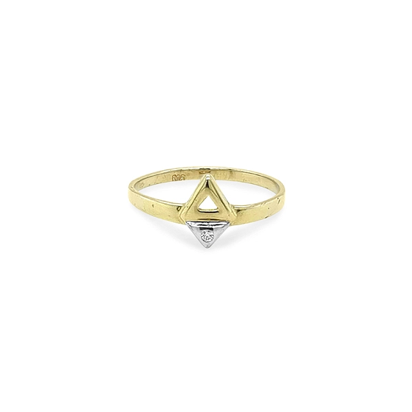 Goldring mit Zirkon