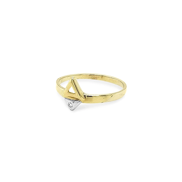 Goldring mit Zirkon