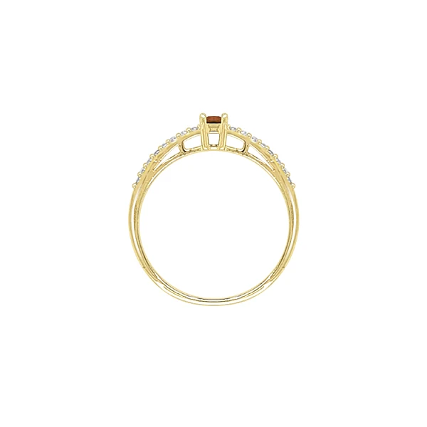Goldring mit farbigen Steinen