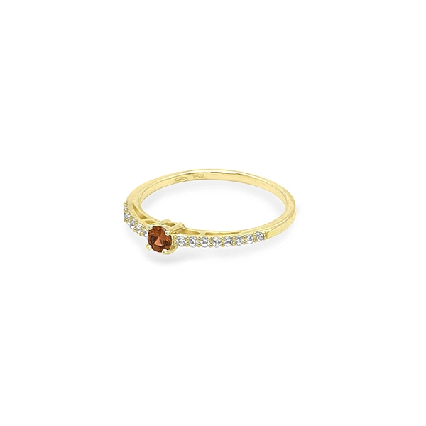 Goldring mit farbigen Steinen