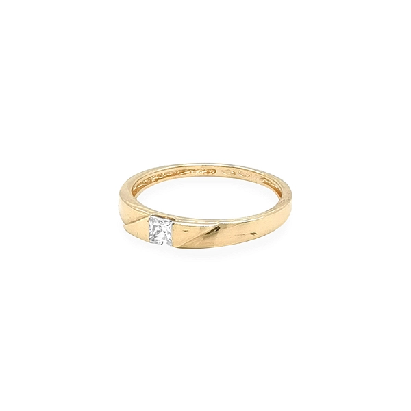 Goldring mit Zirkon