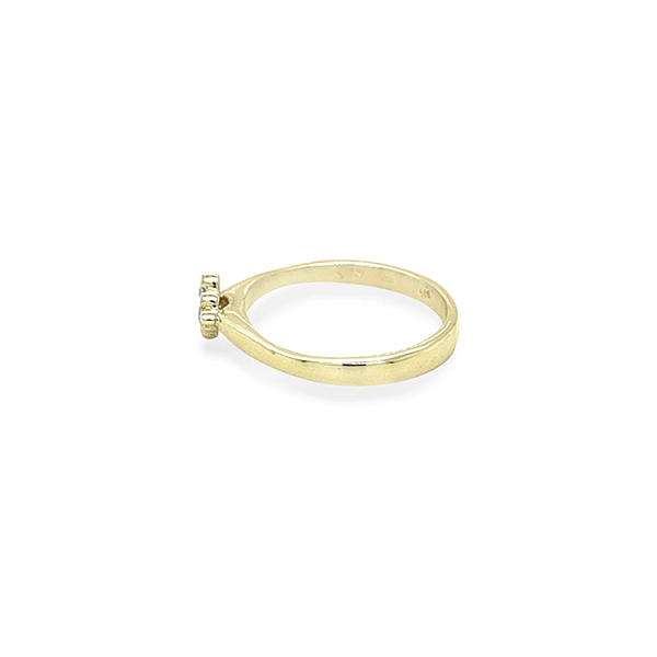Goldring mit Zirkonen