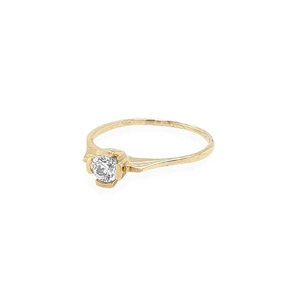 Goldring mit Zirkon