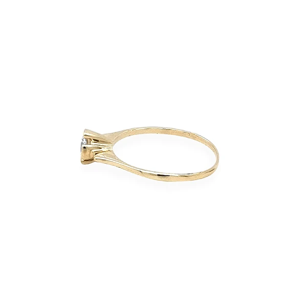 Goldring mit Zirkon