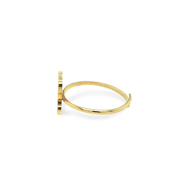 Goldener Baby Ring Hello Kitty