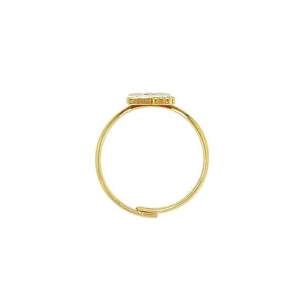 Goldener Baby Ring Hello Kitty