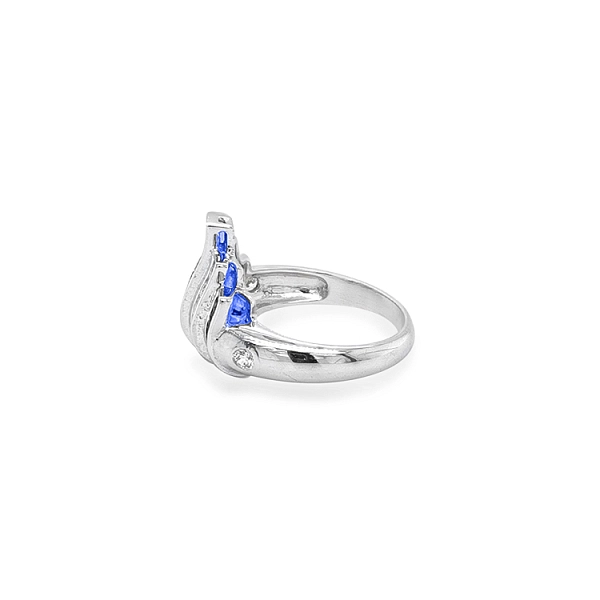 Goldring mit Swarovski-Kristallen