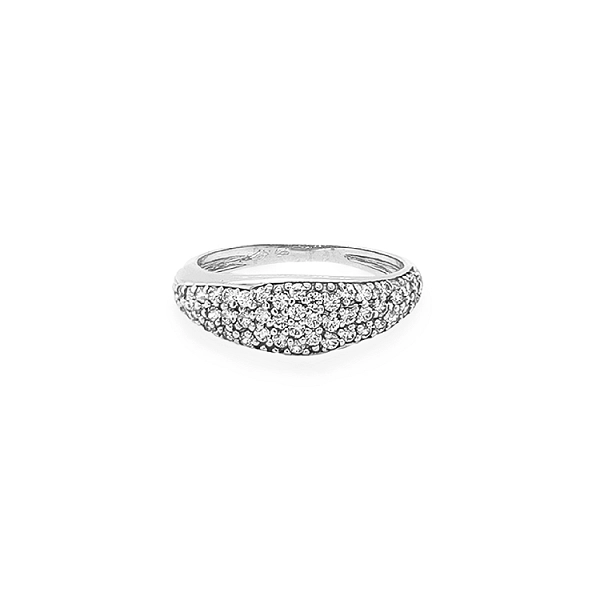 Goldring mit Zirkonen