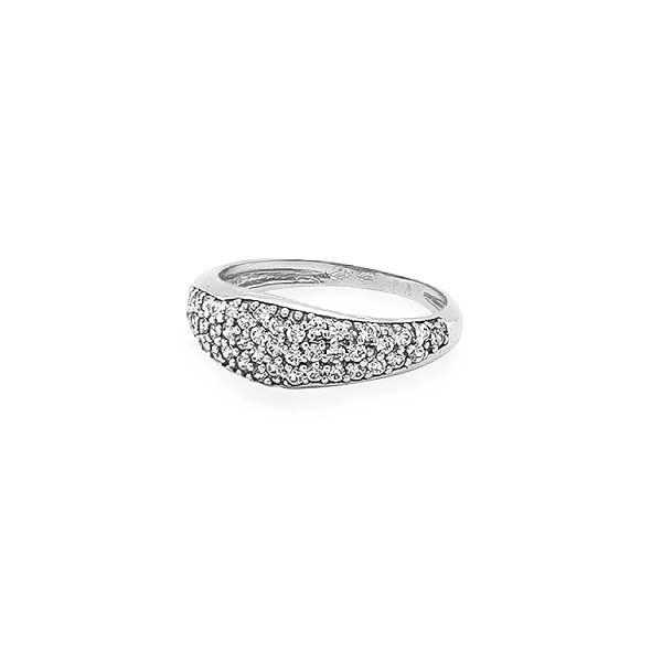 Goldring mit Zirkonen