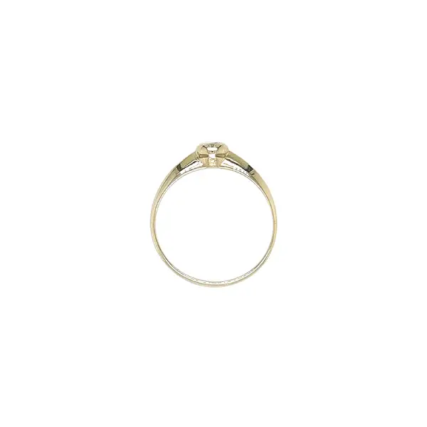 Gold Verlobungsring mit Zirkon