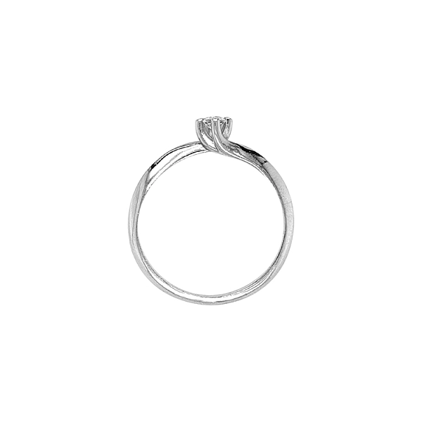 Gold Verlobungsring mit Zirkonen