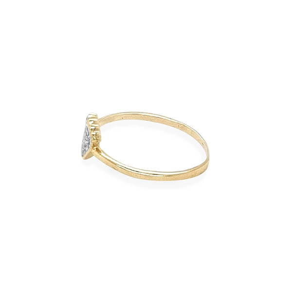 Goldring Babyfüße mit Zirkonen