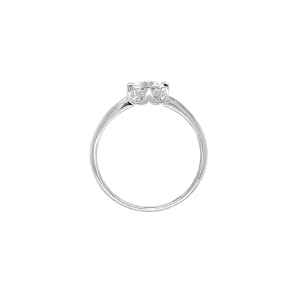 Gold Verlobungsring mit Zirkonen