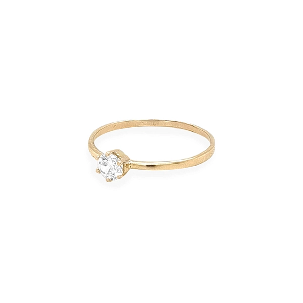 Goldring mit Zirkon