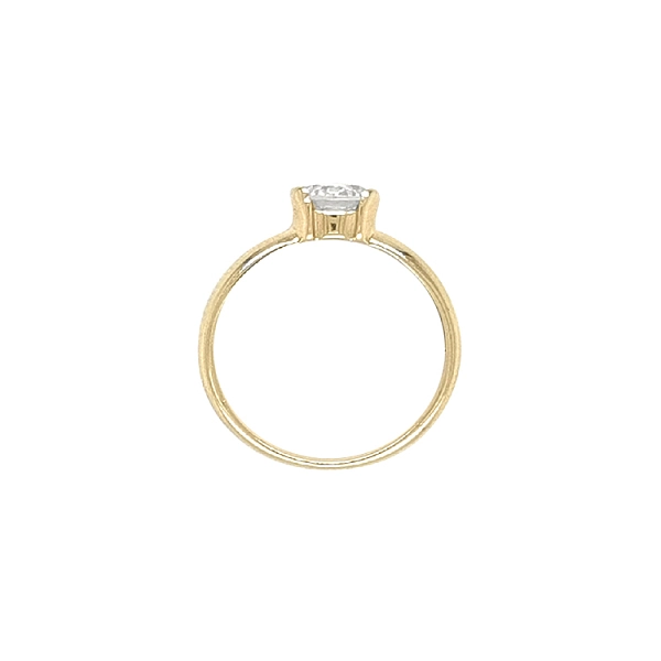 Gold Verlobungsring mit Zirkonen
