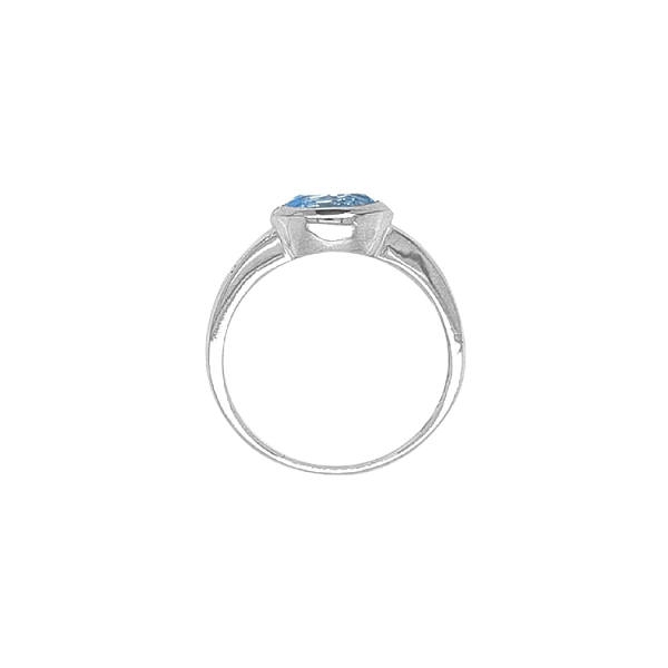 Goldring mit blauem Quarz