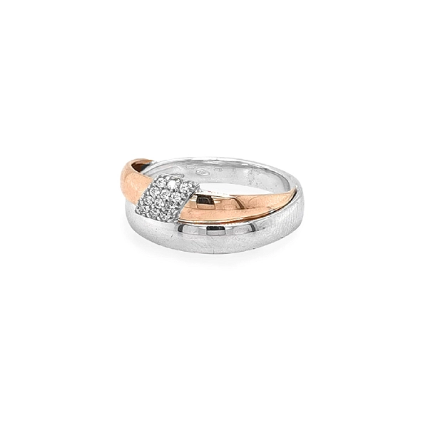 Goldring mit Zirkonen