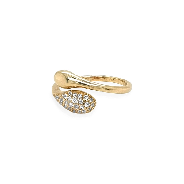 Goldring mit Zirkonen