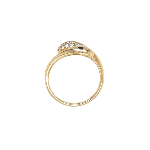 Goldring mit Zirkonen