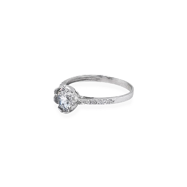 Gold Verlobungsring mit Zirkonen