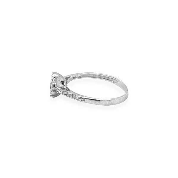 Gold Verlobungsring mit Zirkonen