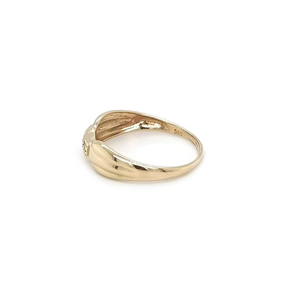 Goldring mit Zirkonen