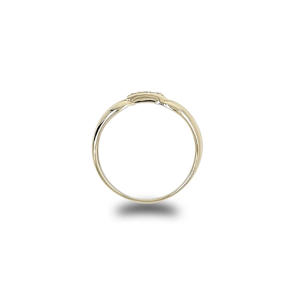 Goldring mit Zirkonen