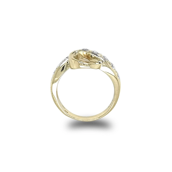 Goldring mit Zirkonen