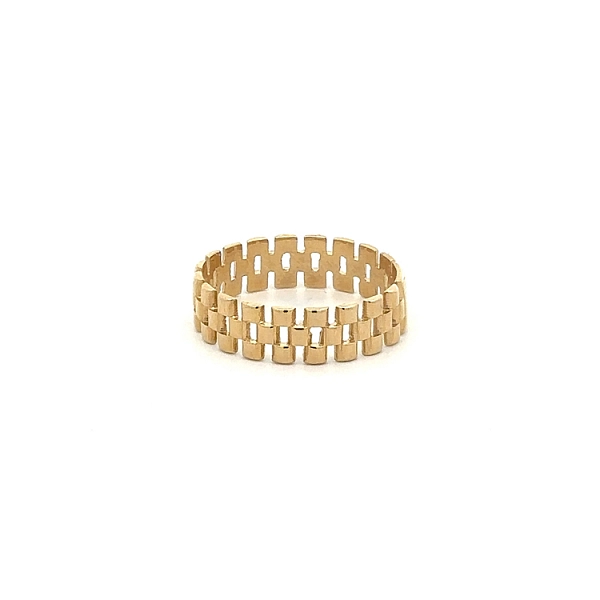 Gold Herrenring Rolex Style