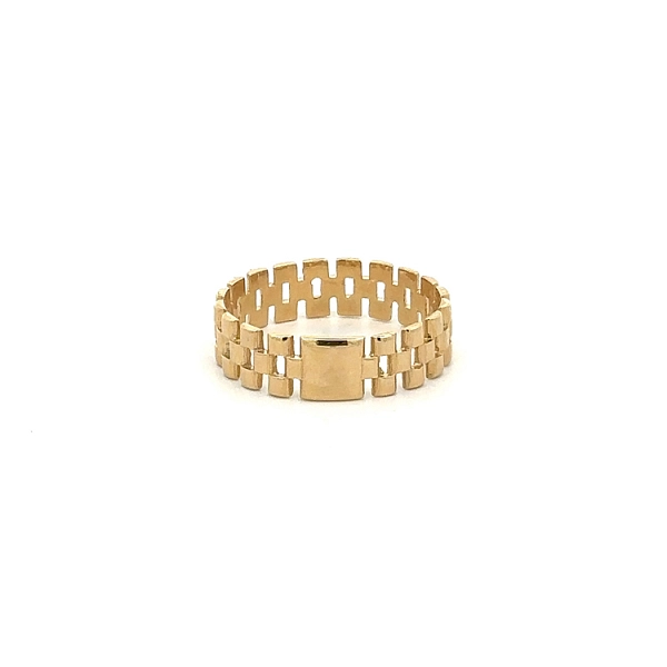Gold Herrenring Rolex Style