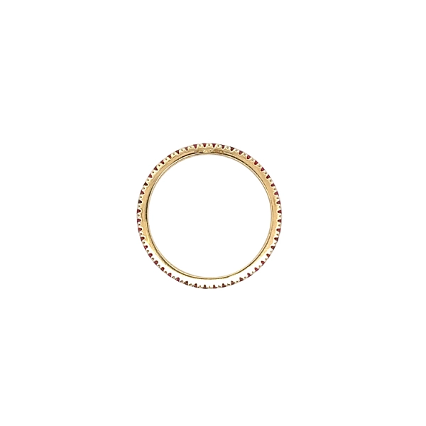 Goldring mit roten Steinen Ewigkeit