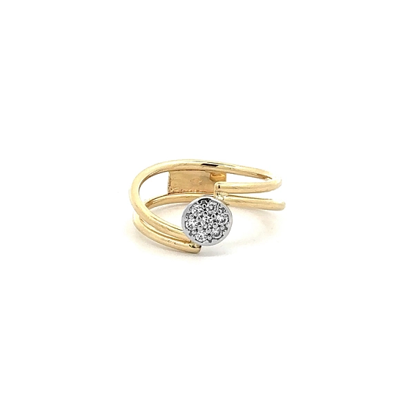 Goldring mit Zirkonen