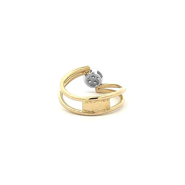 Goldring mit Zirkonen