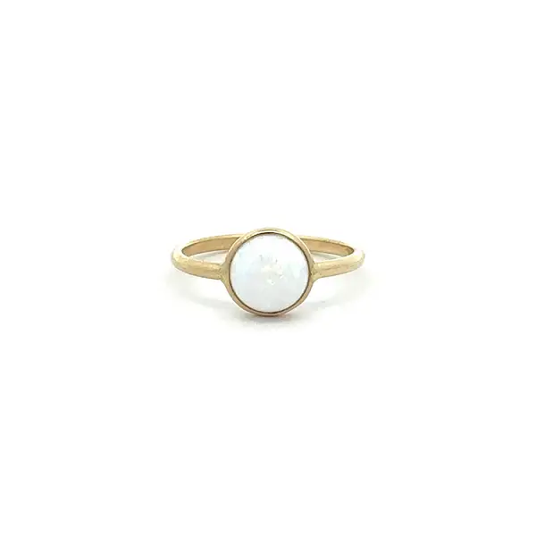 Goldring mit Perle