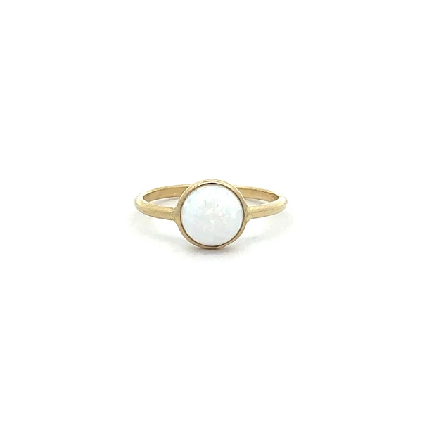 Goldring mit Perle