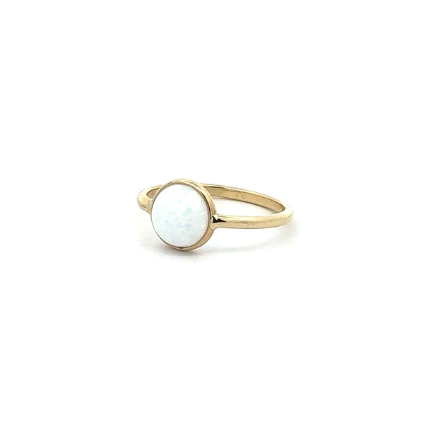 Goldring mit Perle