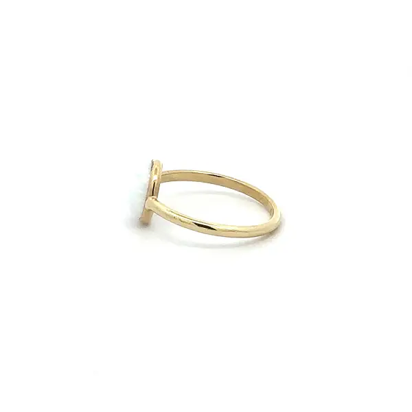 Goldring mit Perle