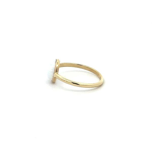 Goldring mit Perle