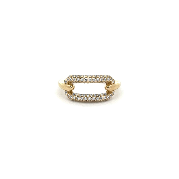 Goldring mit Zirkonen