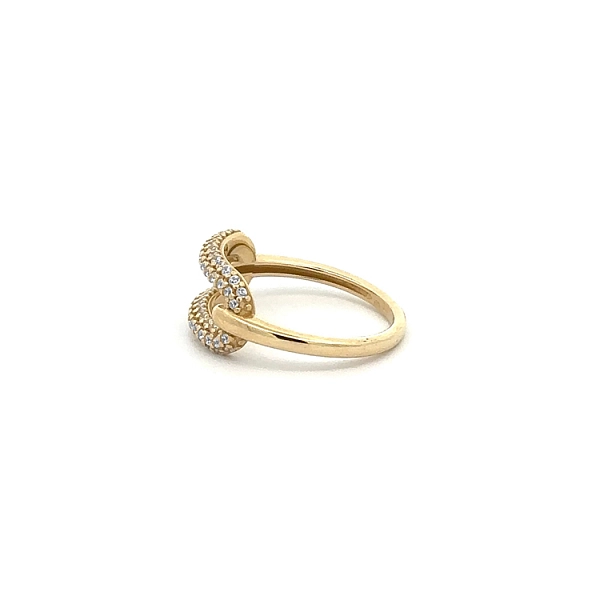 Goldring mit Zirkonen