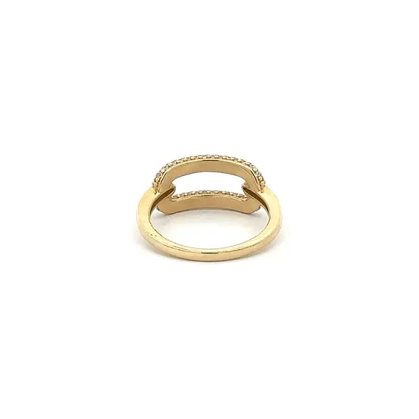 Goldring mit Zirkonen