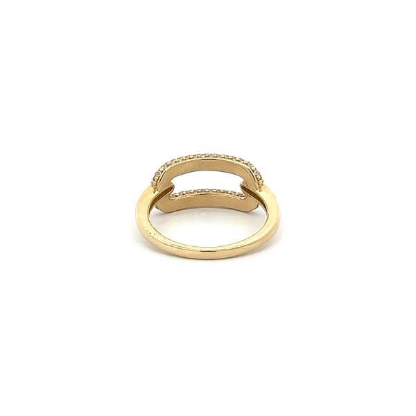 Goldring mit Zirkonen