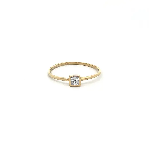 Goldring mit Zirkon