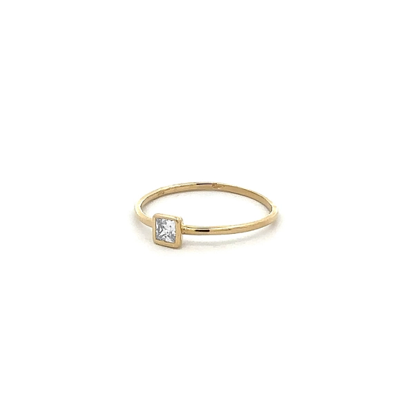 Goldring mit Zirkon