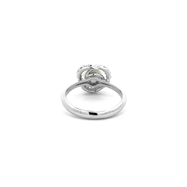 Goldring mit Perle und Zirkonen