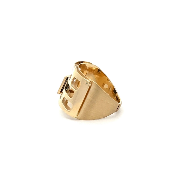 Exklusiver Goldring mit Onyx