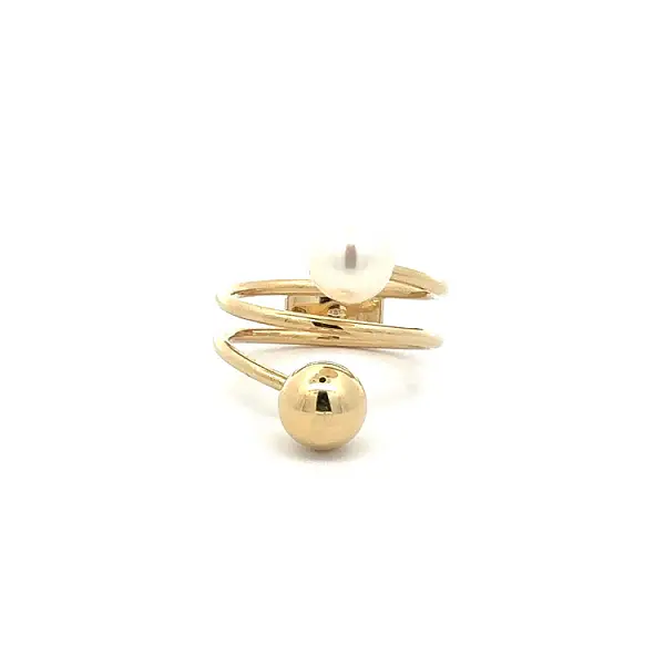 Goldring mit Perle