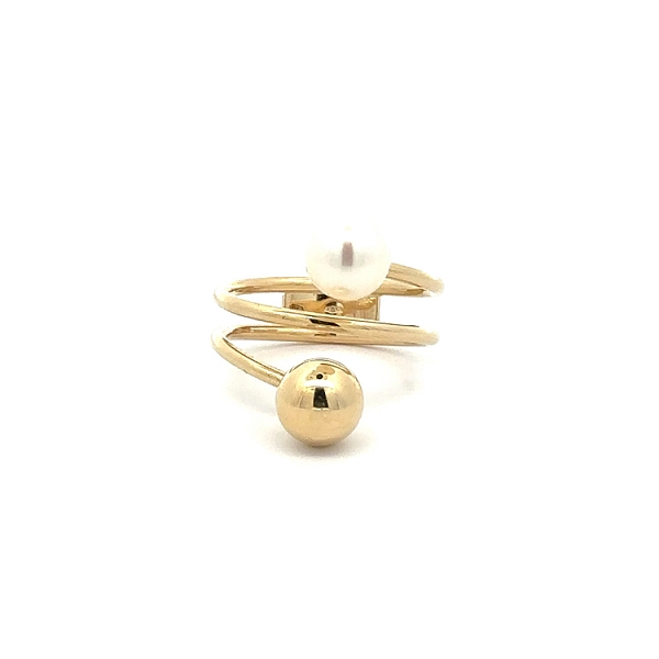 Goldring mit Perle