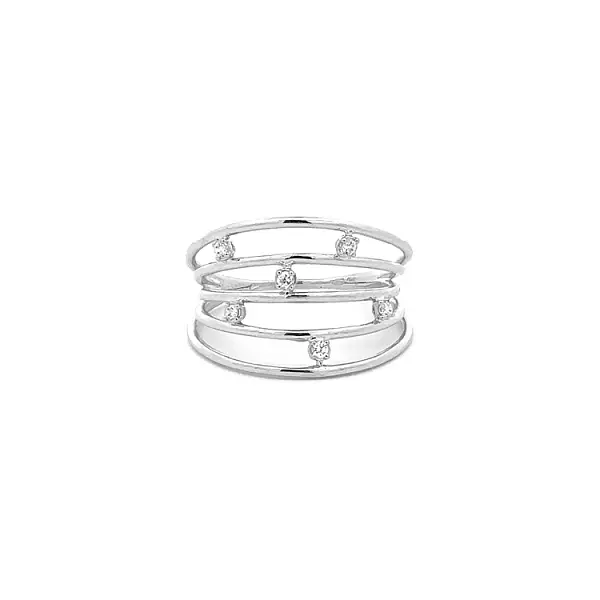 Goldring mit Zirkonen